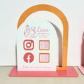 Social Media Review + Follow QR code sign