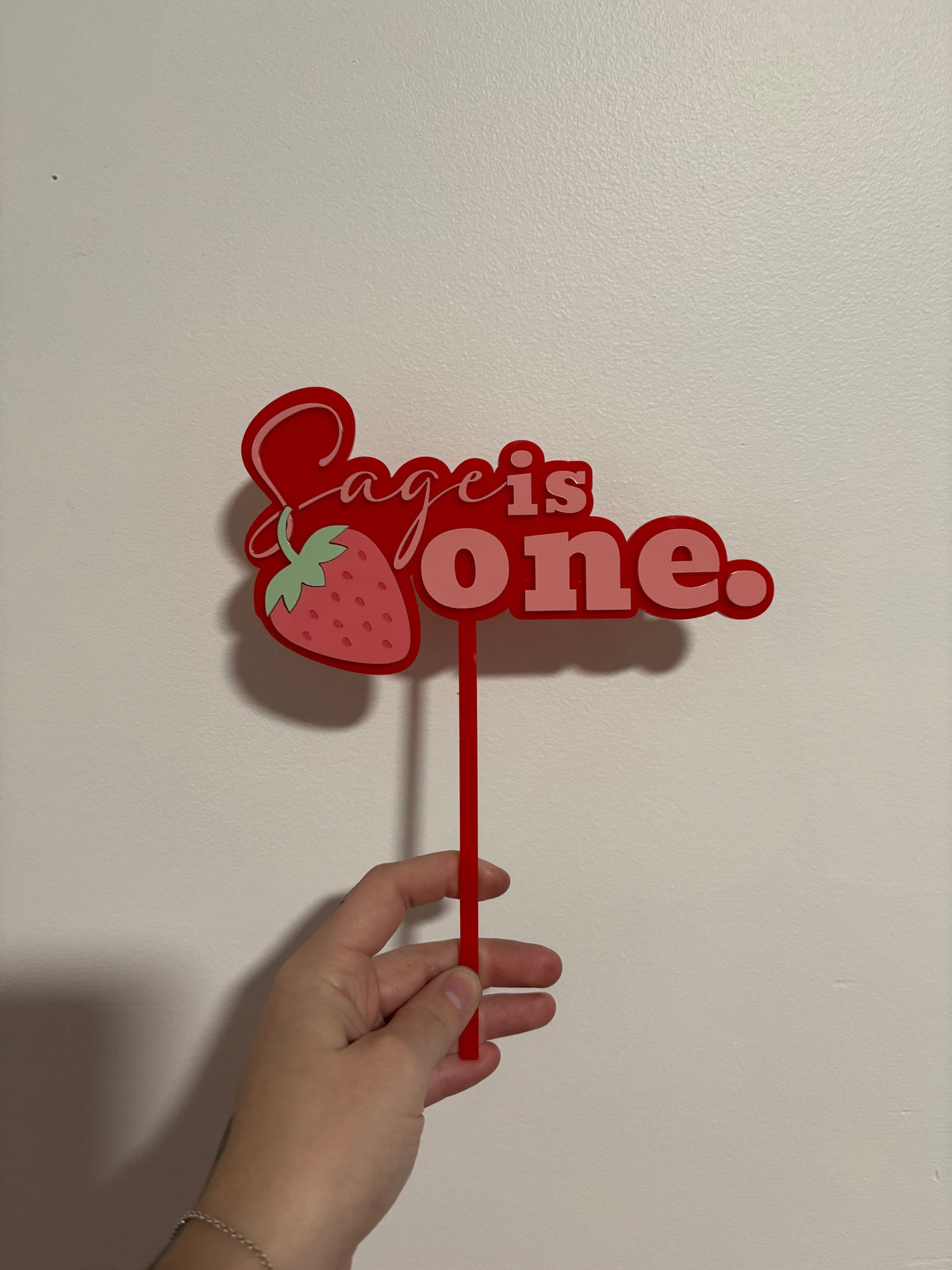 Strawberry Cake Topper
