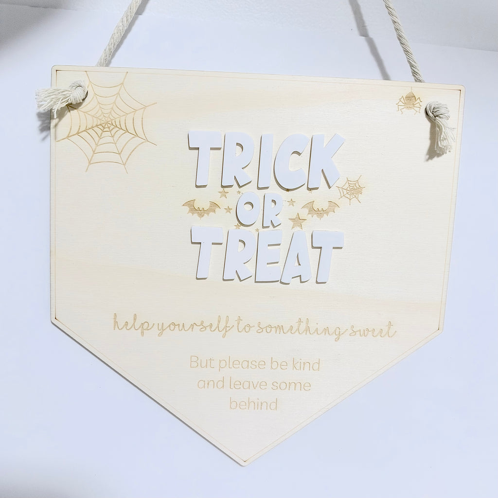 Trick or Treat sign