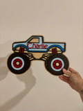 Personalised Wooden Monster Truck Sign