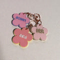 Flower Personalised Bag Tag