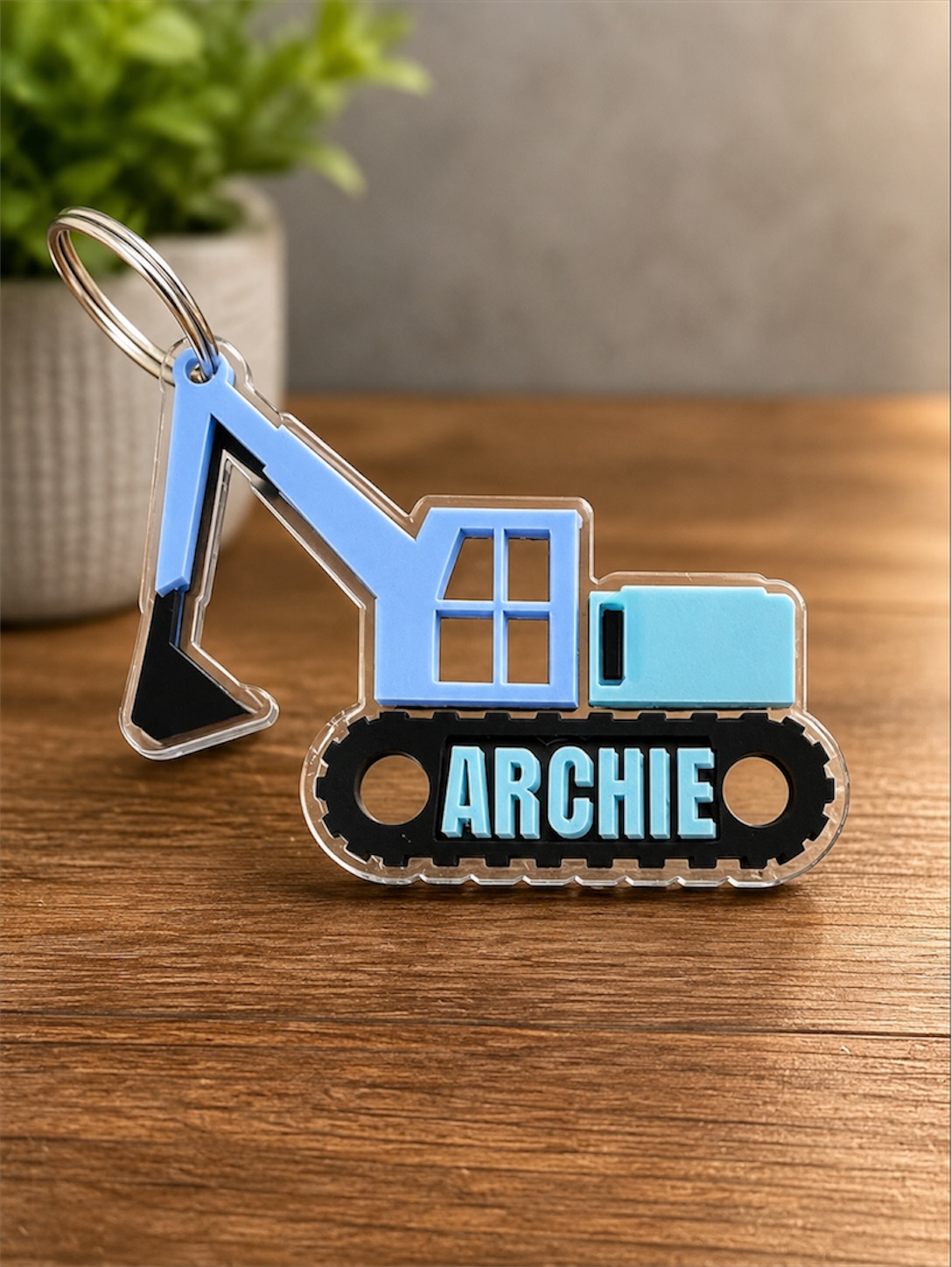 Personalised Digger Bag Tag