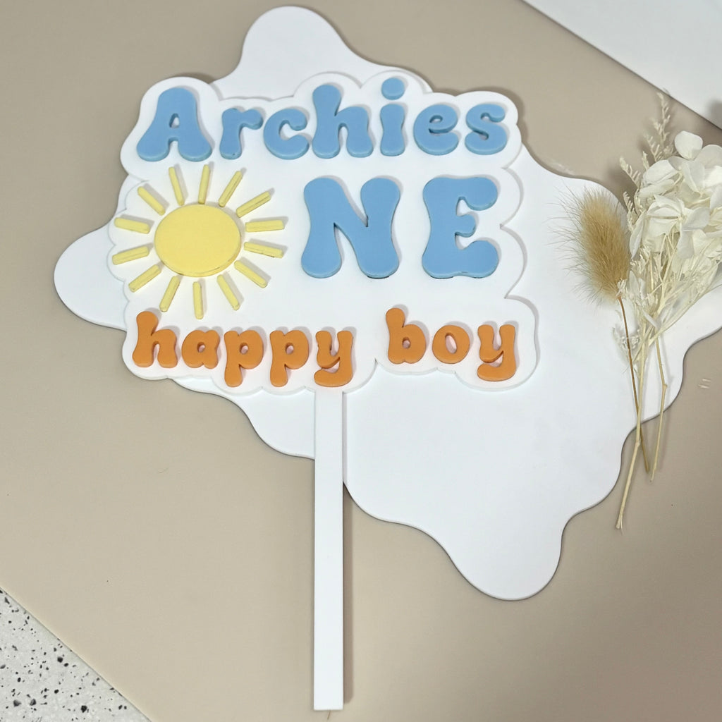 Happy Boy Cake Topper