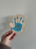 DIY Paint Handprint Plaque