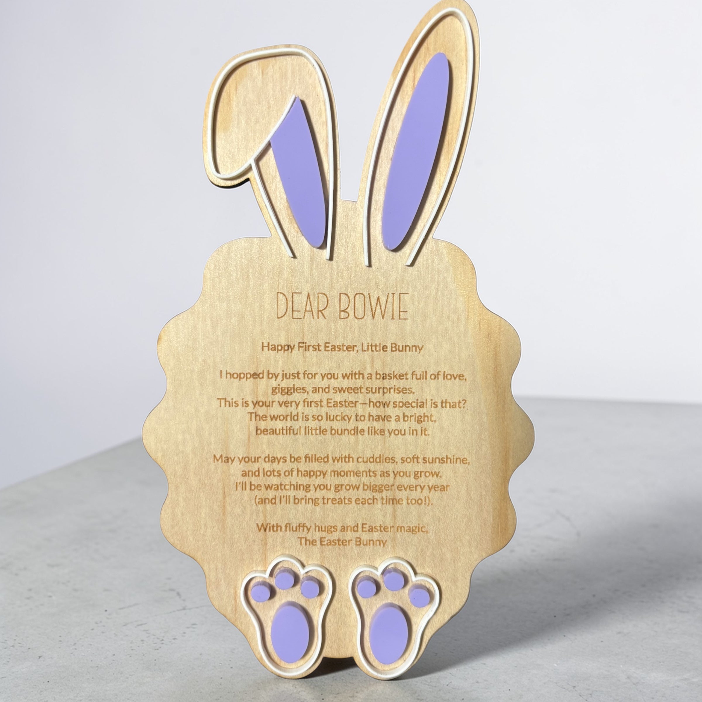 Personalised Easter Bunny Keepsake Letter