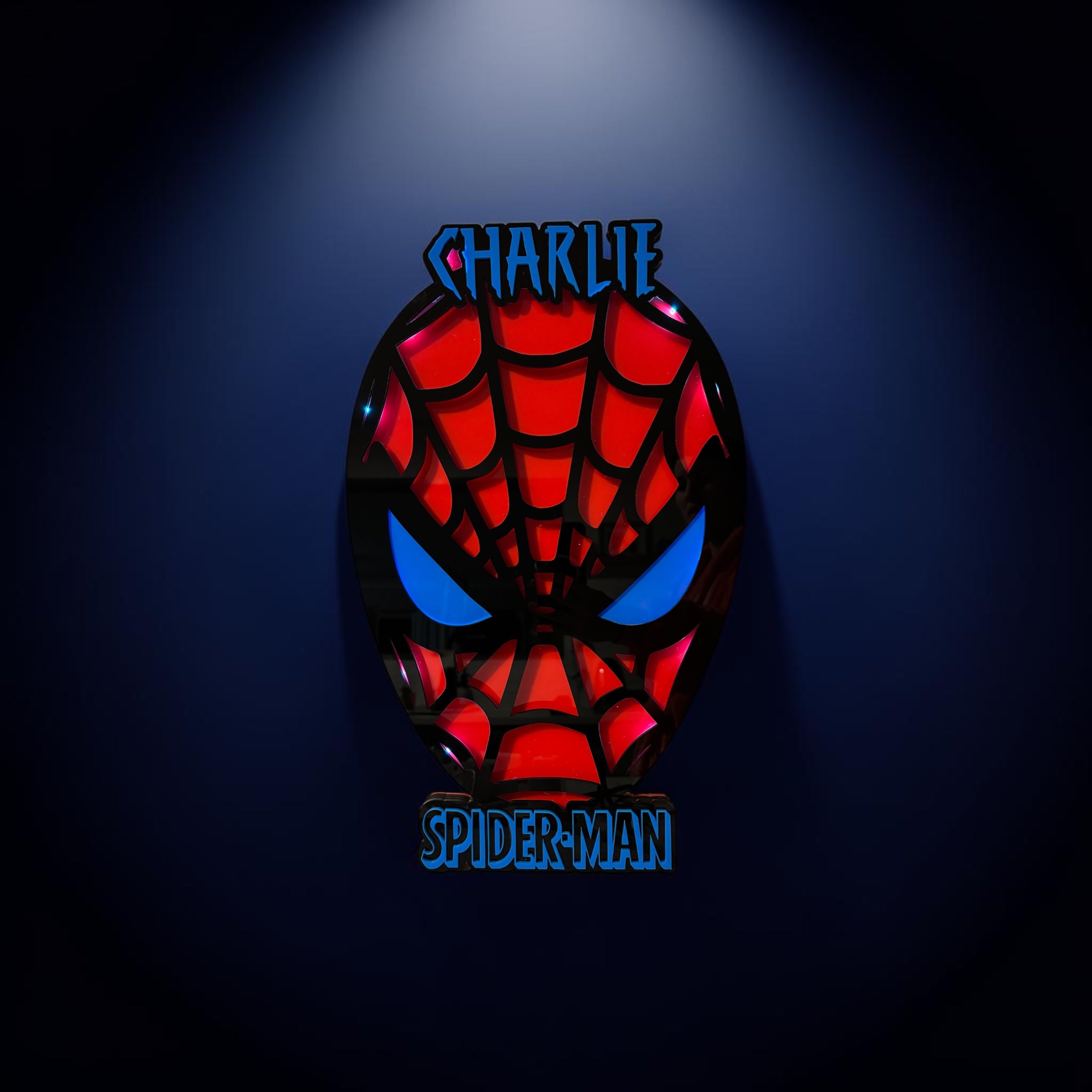 Personalised Spider-Man Inspired Night Light