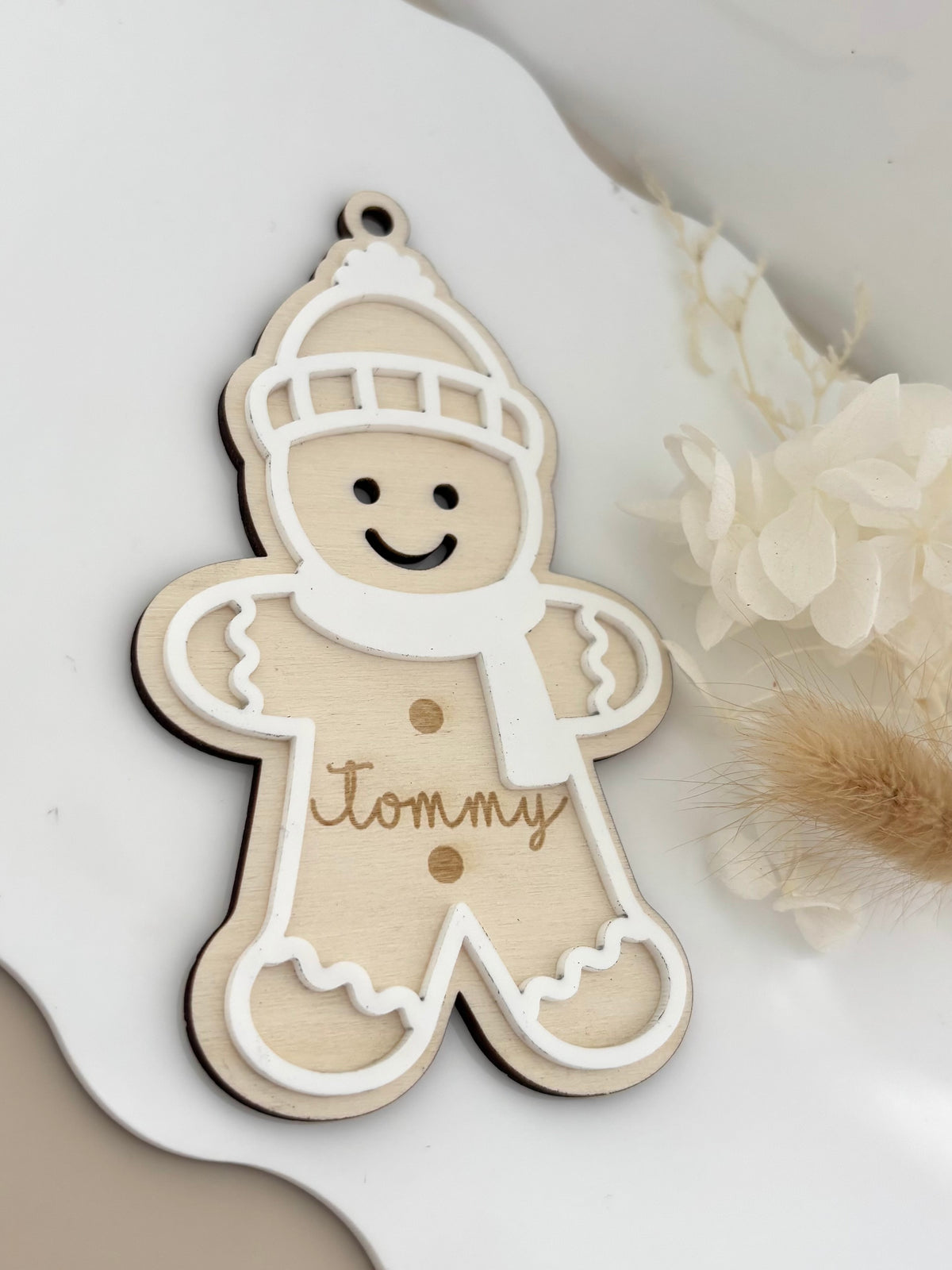 Personalised Gingerbread Boy Christmas Ornament