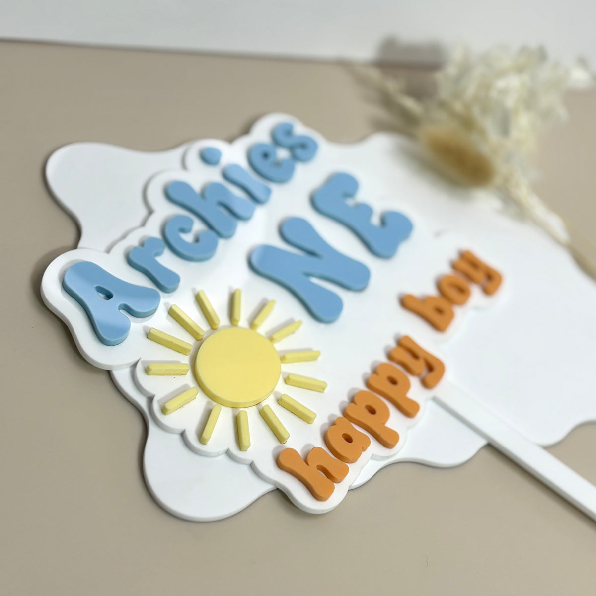 Happy Boy Cake Topper