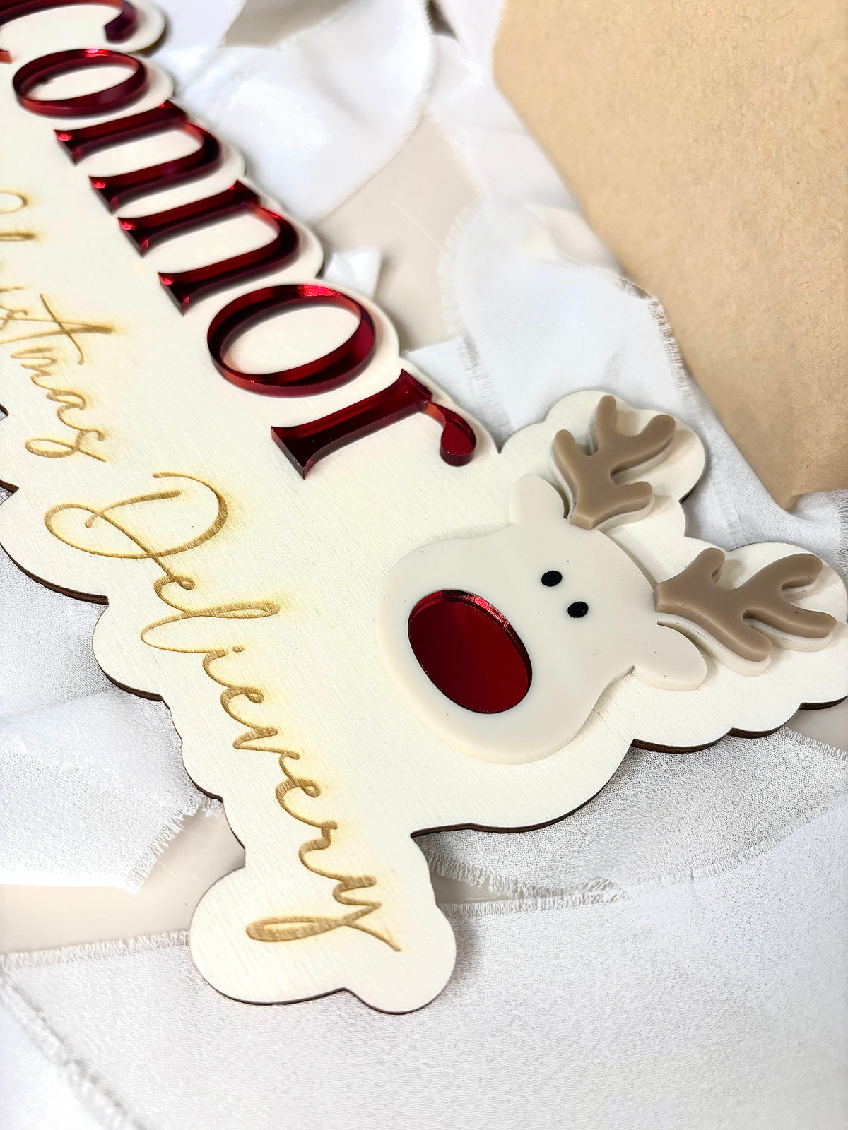 Reindeer Christmas Plaque