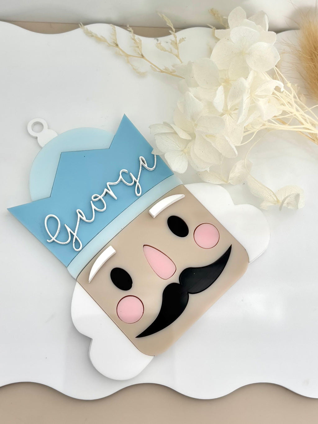 Personalised Nutcracker Head Christmas Ornament