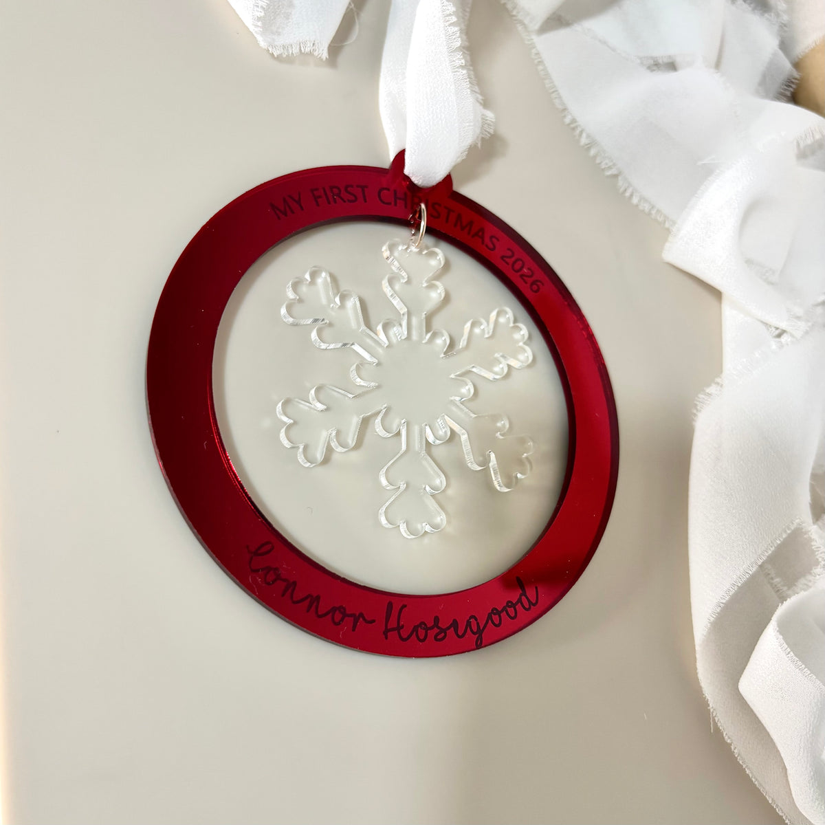 Snow Flake Hanging Ornament