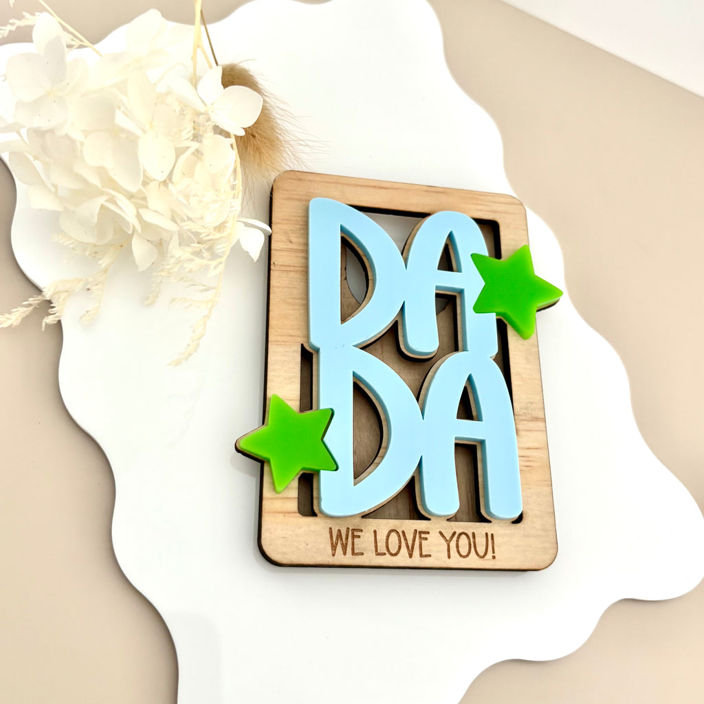 DADA "We love you" Gift card holder