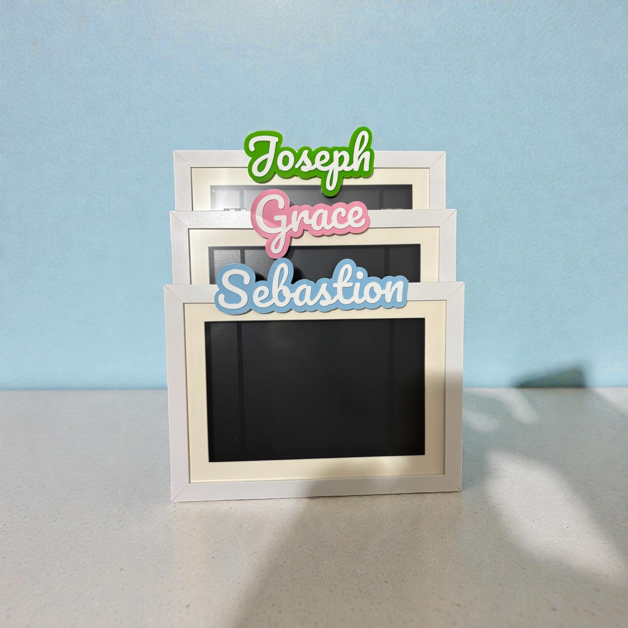 Personalised Kids Art Display Frame | Custom Name