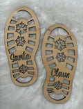 Santa's Footprint Stencil