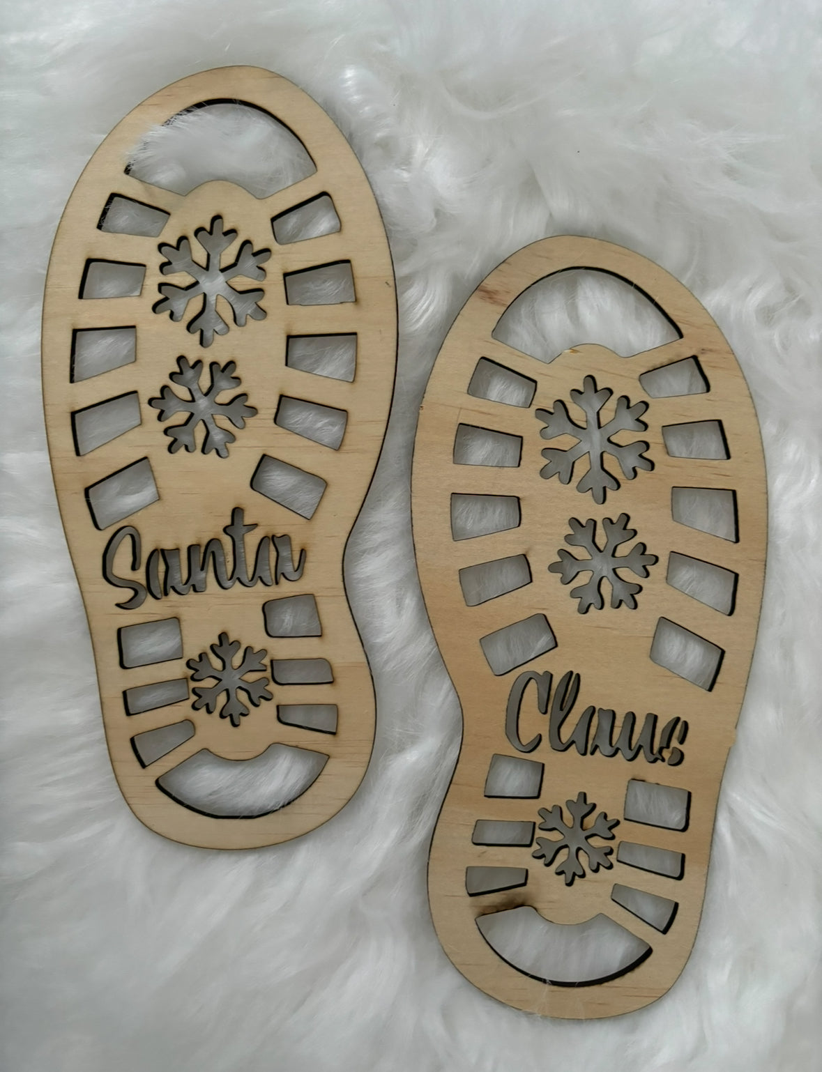 Santa's Footprint Stencil