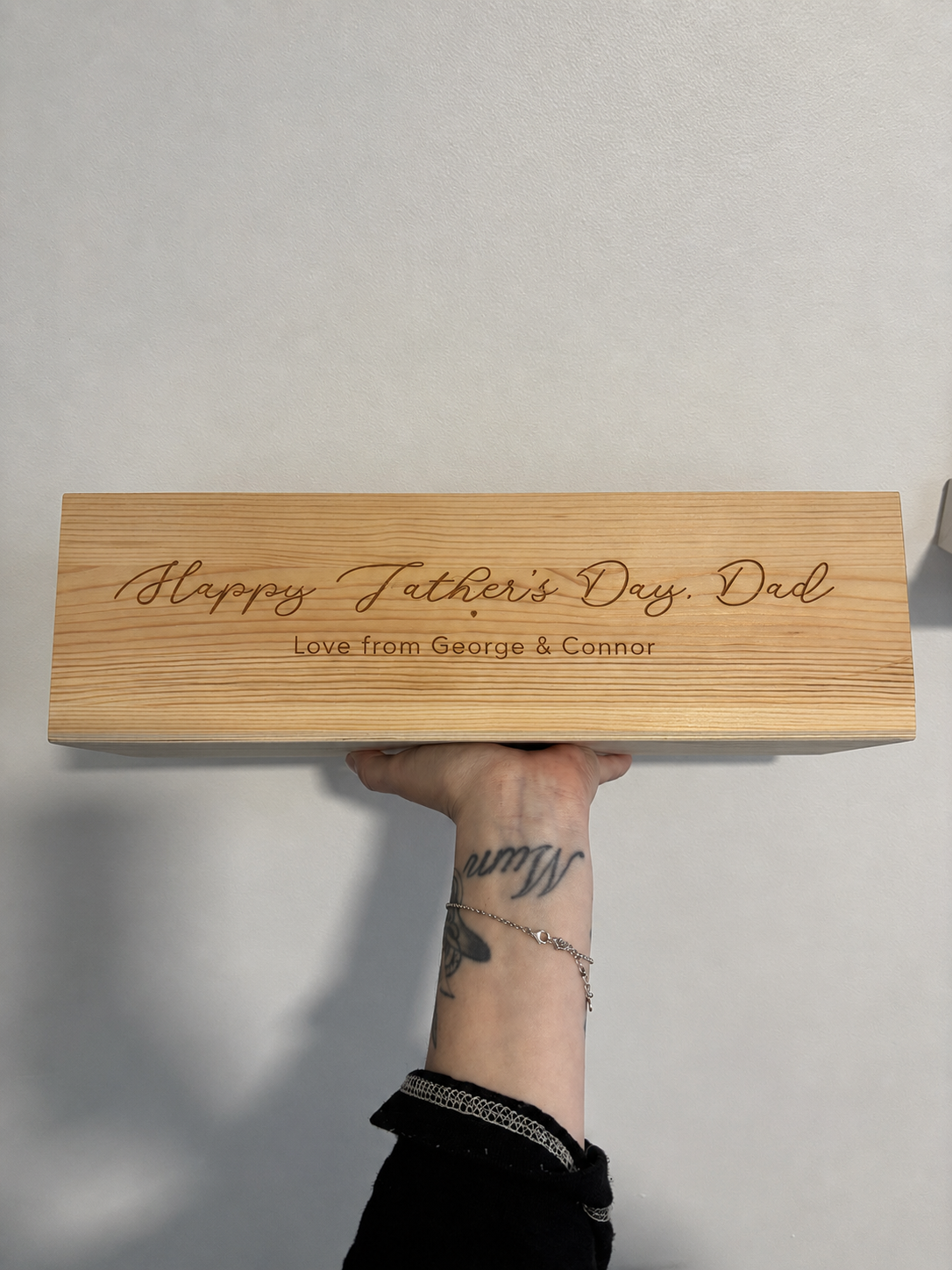 Personalised Father's Day Alcohol Keepsake Box