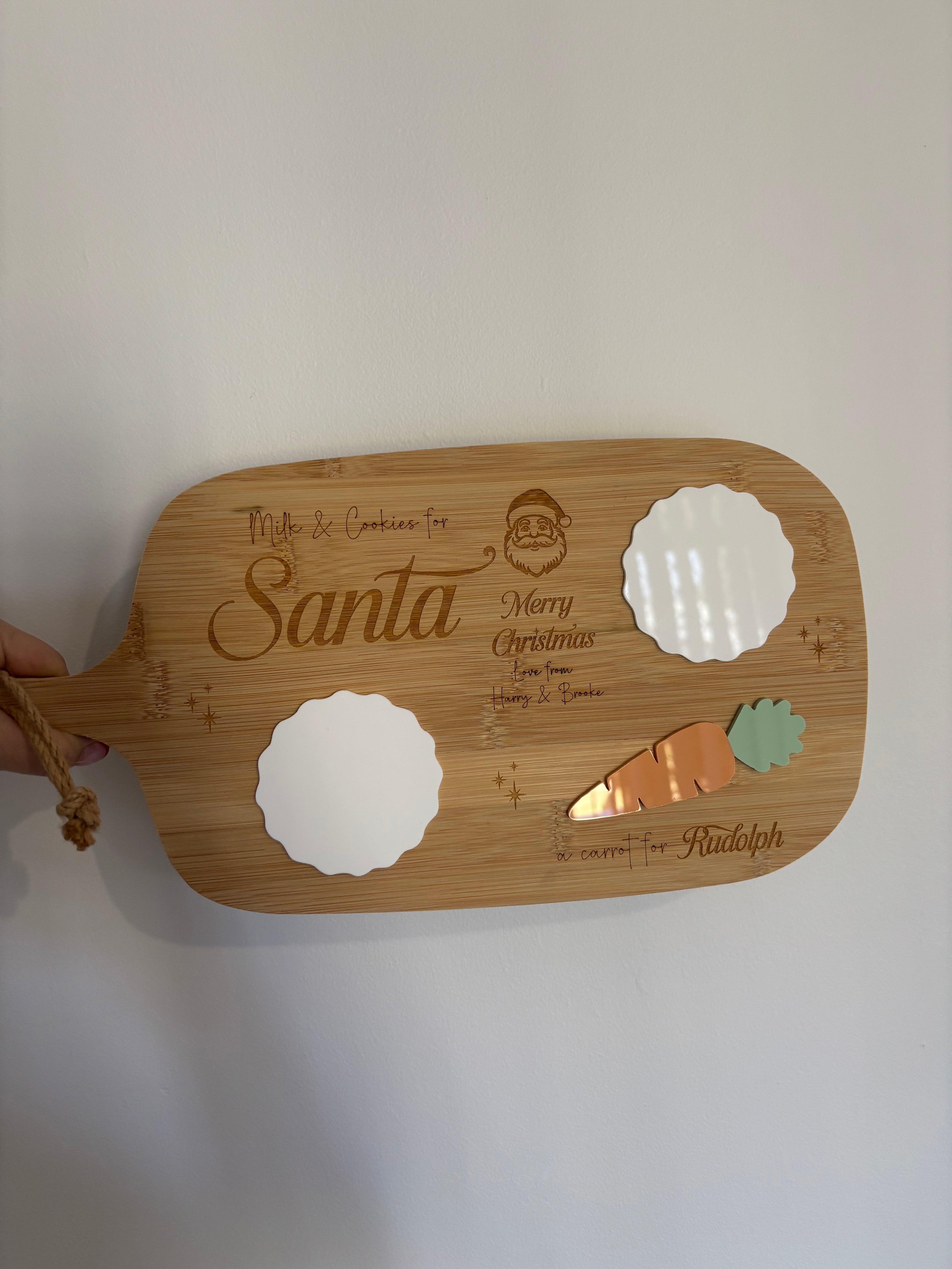 Christmas Eve Milk, Cookies, and Carrot Board