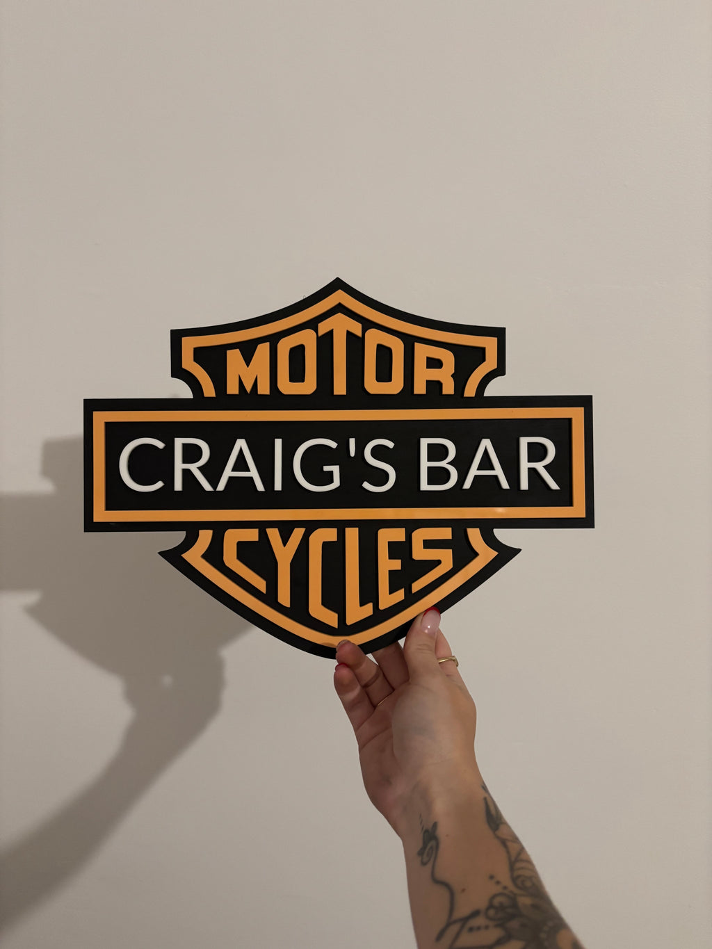 Harley Davidson Personalised Sign