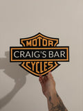 Harley Davidson Personalised Sign