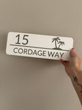 Personalised House Number & Street Sign | Address Plaque