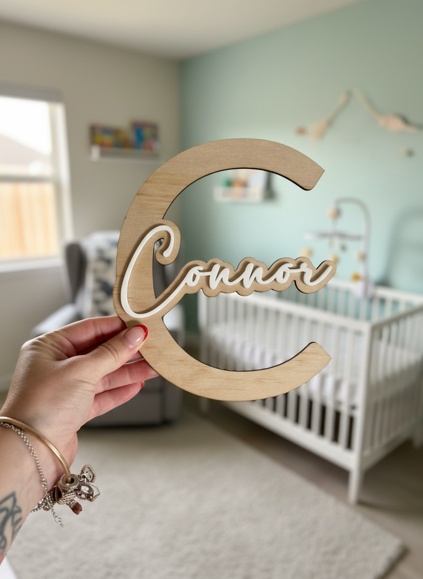 Custom Letter + Name Personalised Sign