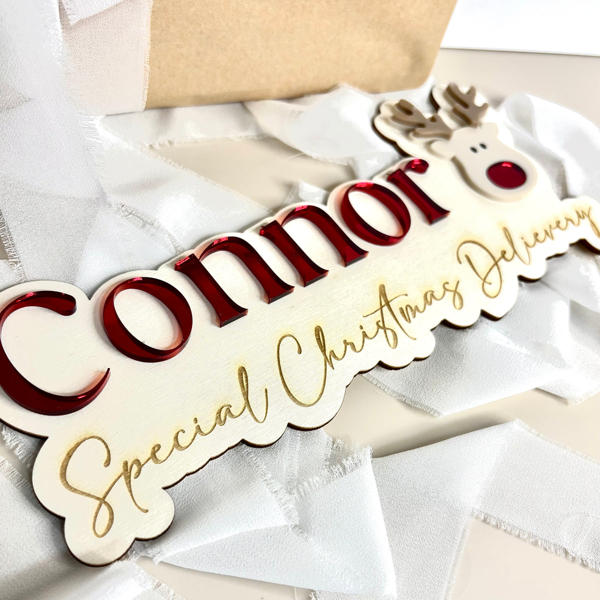 Reindeer Christmas Plaque