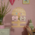 Personalised Wooden Bow Holder