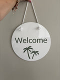 Tropical Welcome Sign for Home