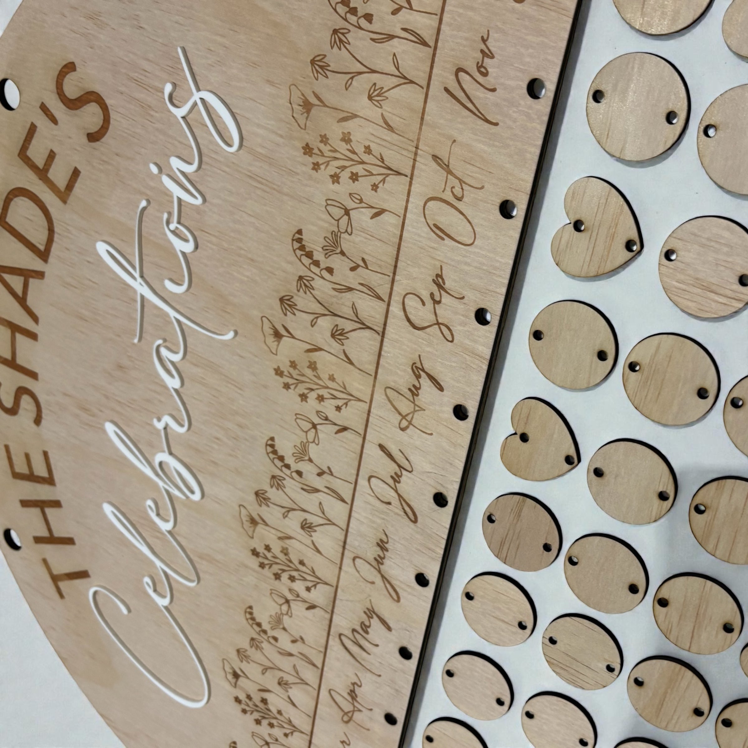 Personalised Family Birthday Chart