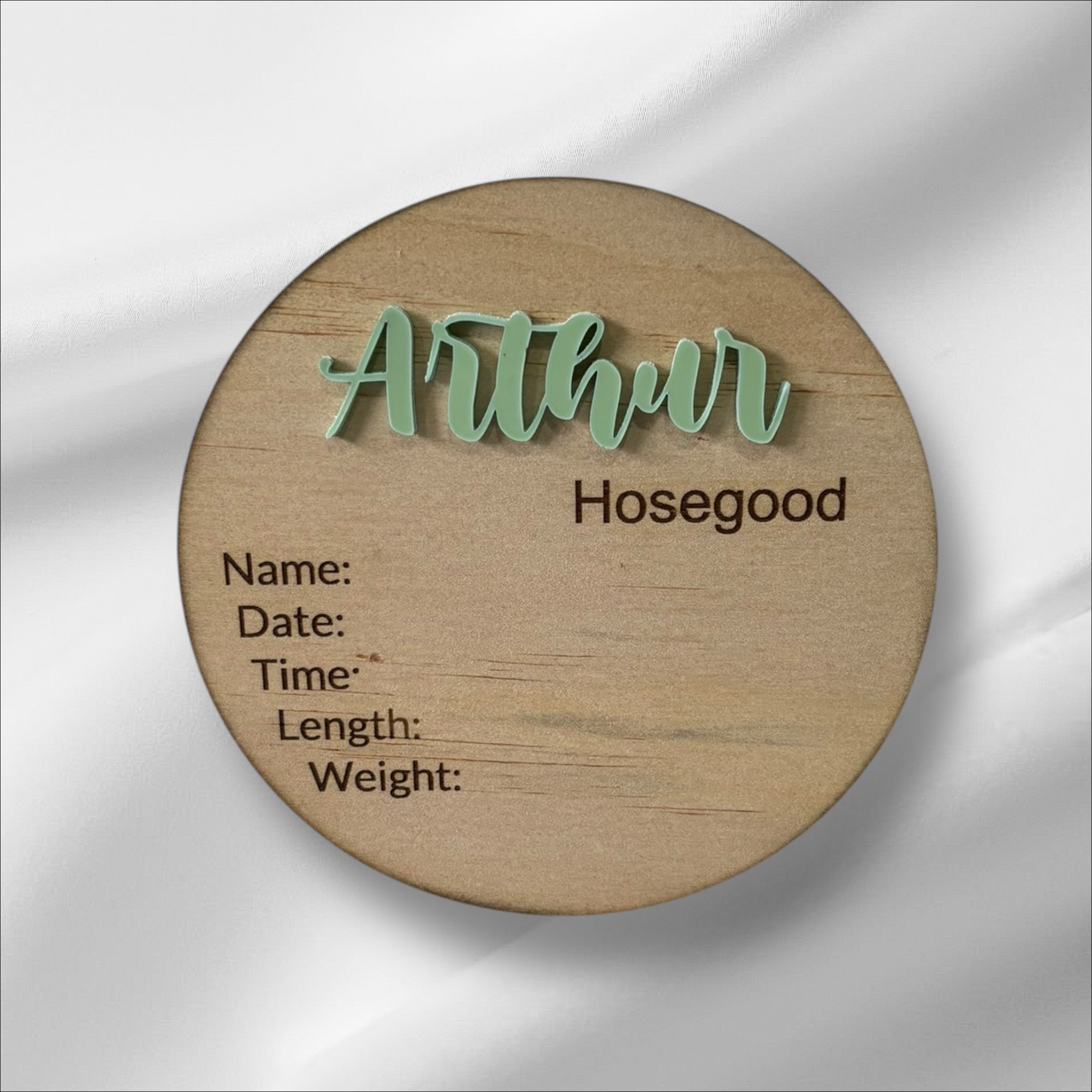 2 Pack Birth Announcement Plaques
