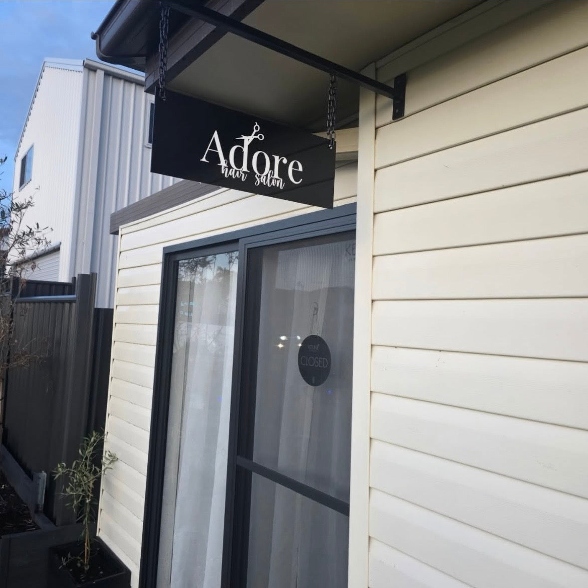 Elegant Hanging Business Sign