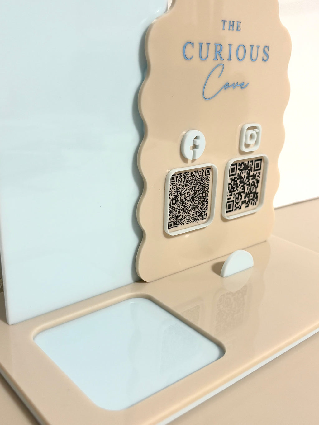 Square Reader QR Code Business card display