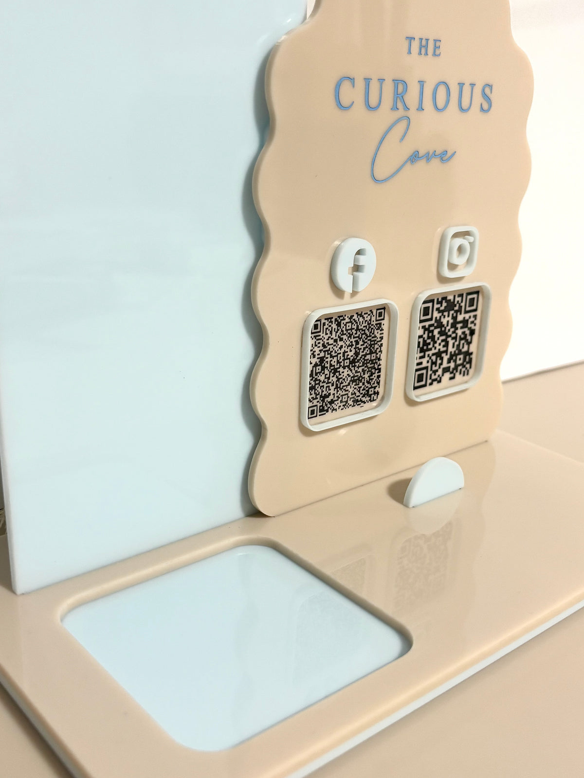 Square Reader QR Code Business card display