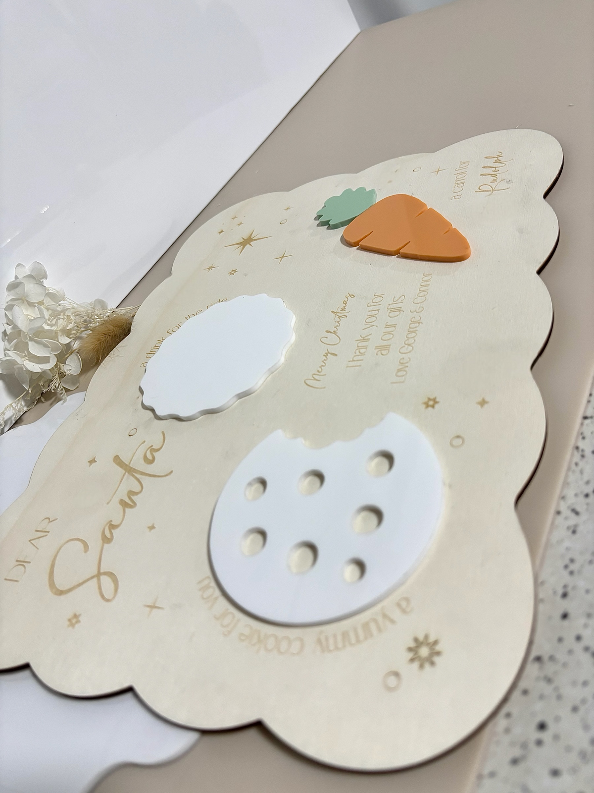 Christmas Eve Milk, Cookies, and Carrot Board