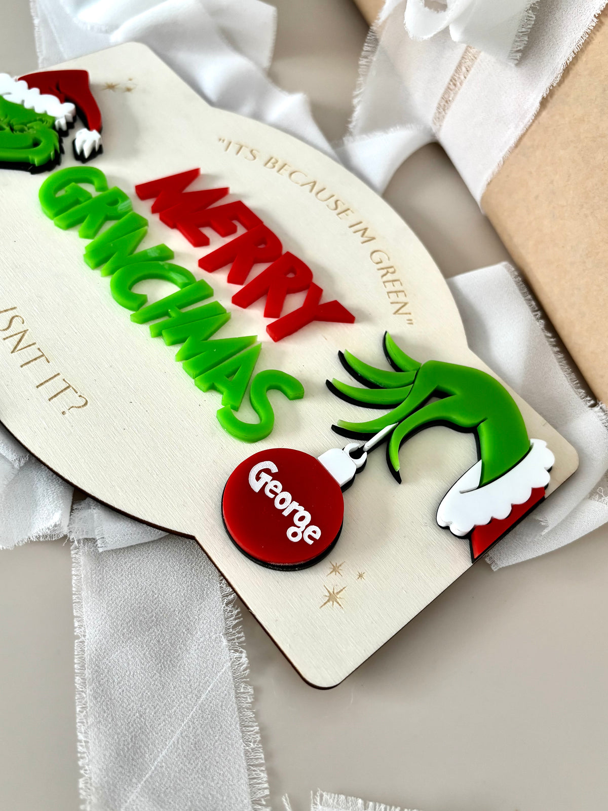Grinchmas Crate Plaque