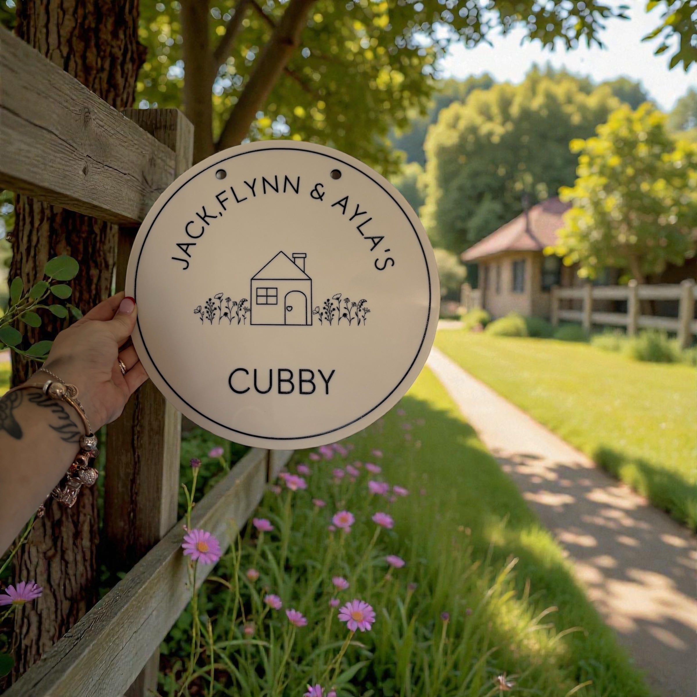 Cottage Home Cubby Sign