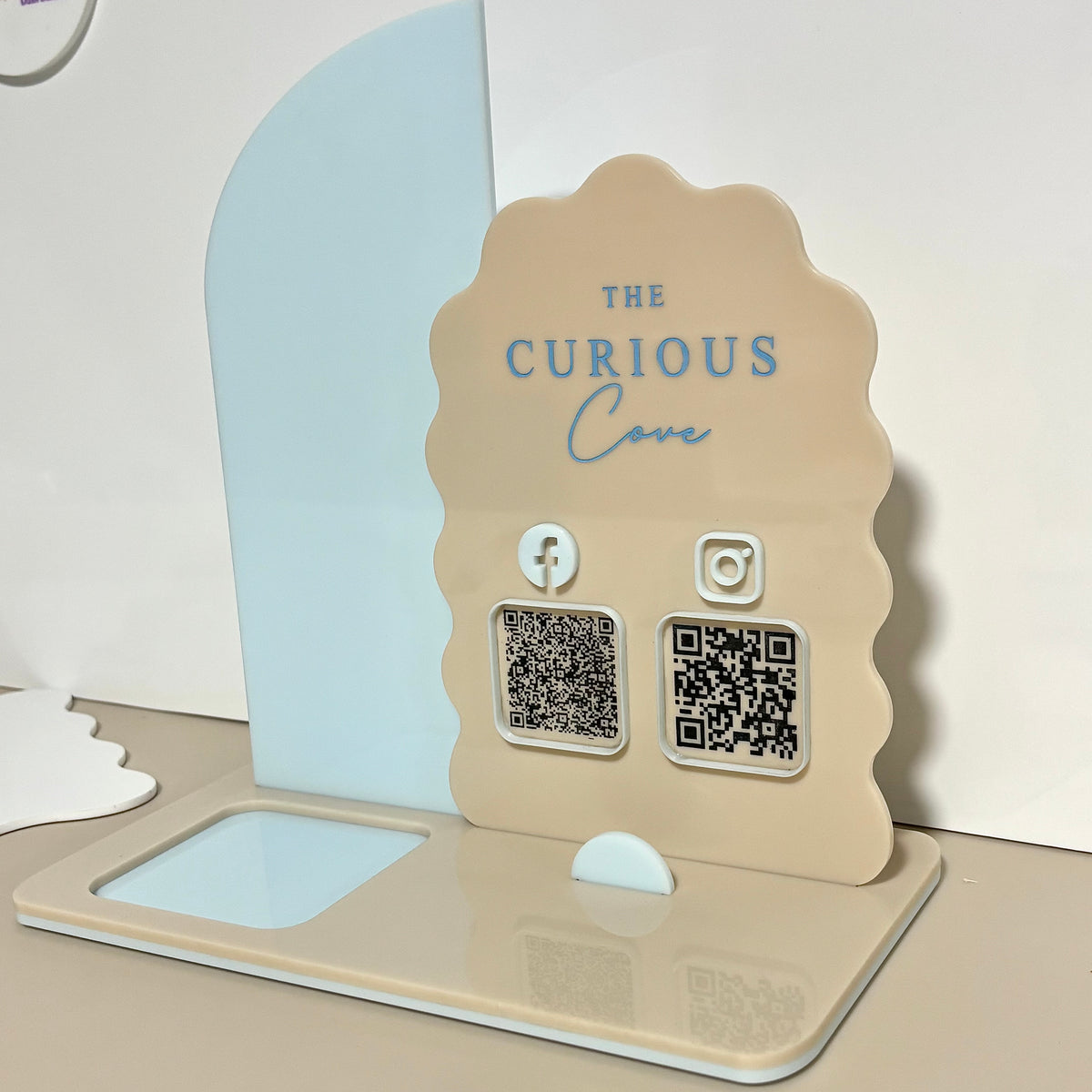 Square Reader QR Code Business card display