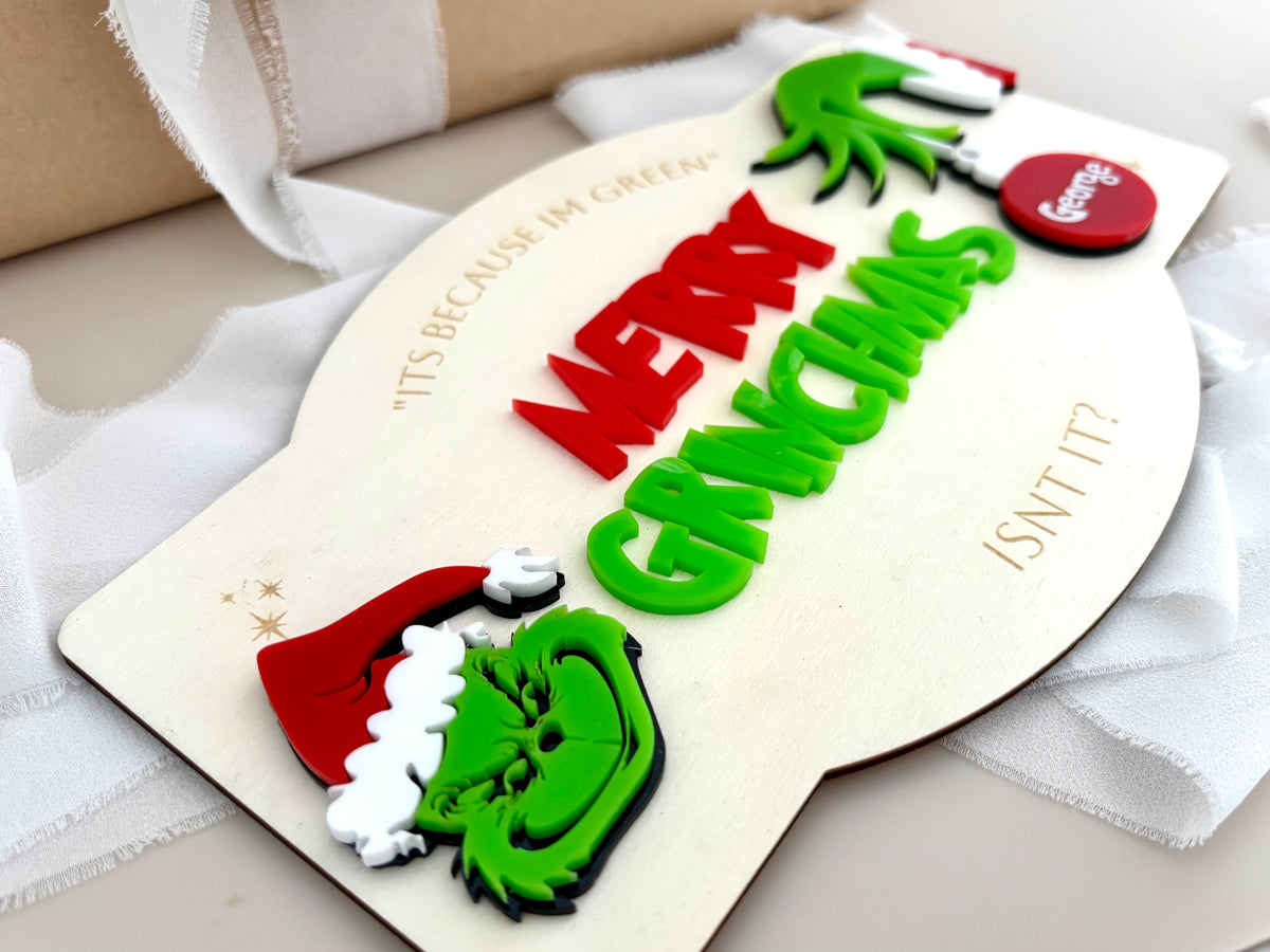 Grinchmas Crate Plaque