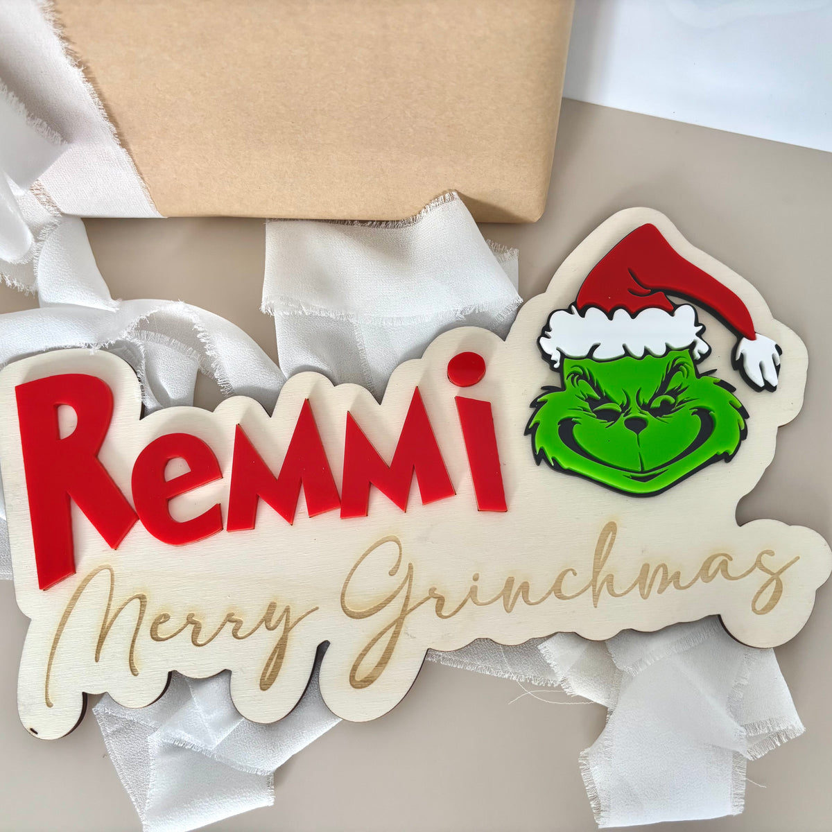 Grinchmas Name Crate Plaque