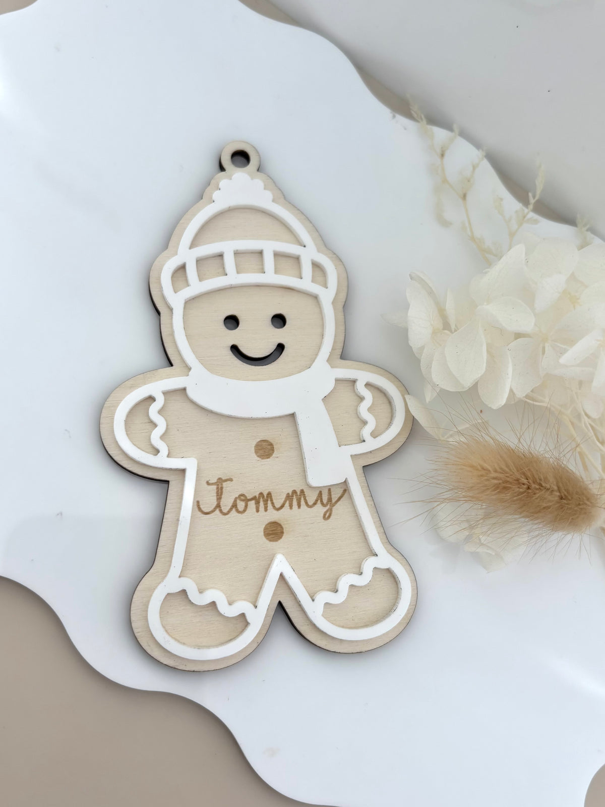 Personalised Gingerbread Boy Christmas Ornament