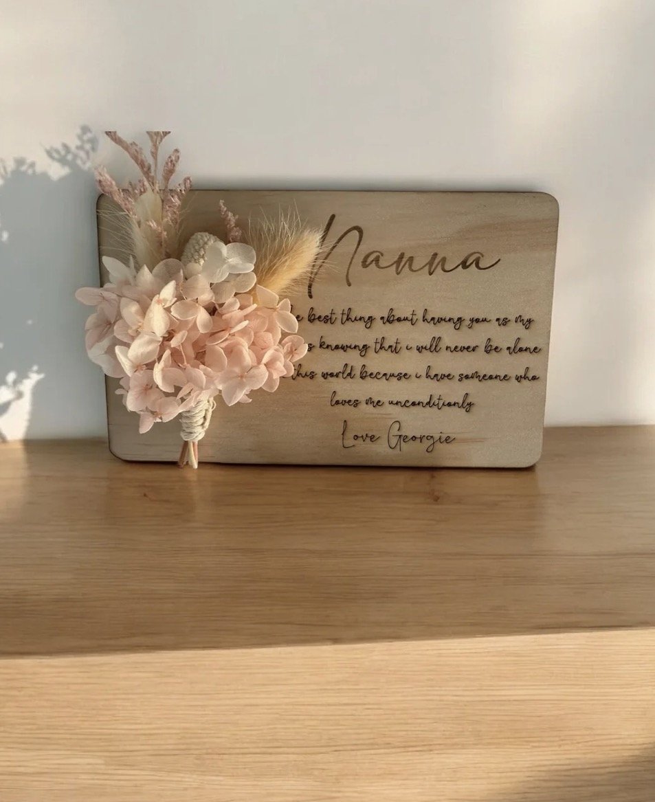 Personalised Floral Keepsake Letter