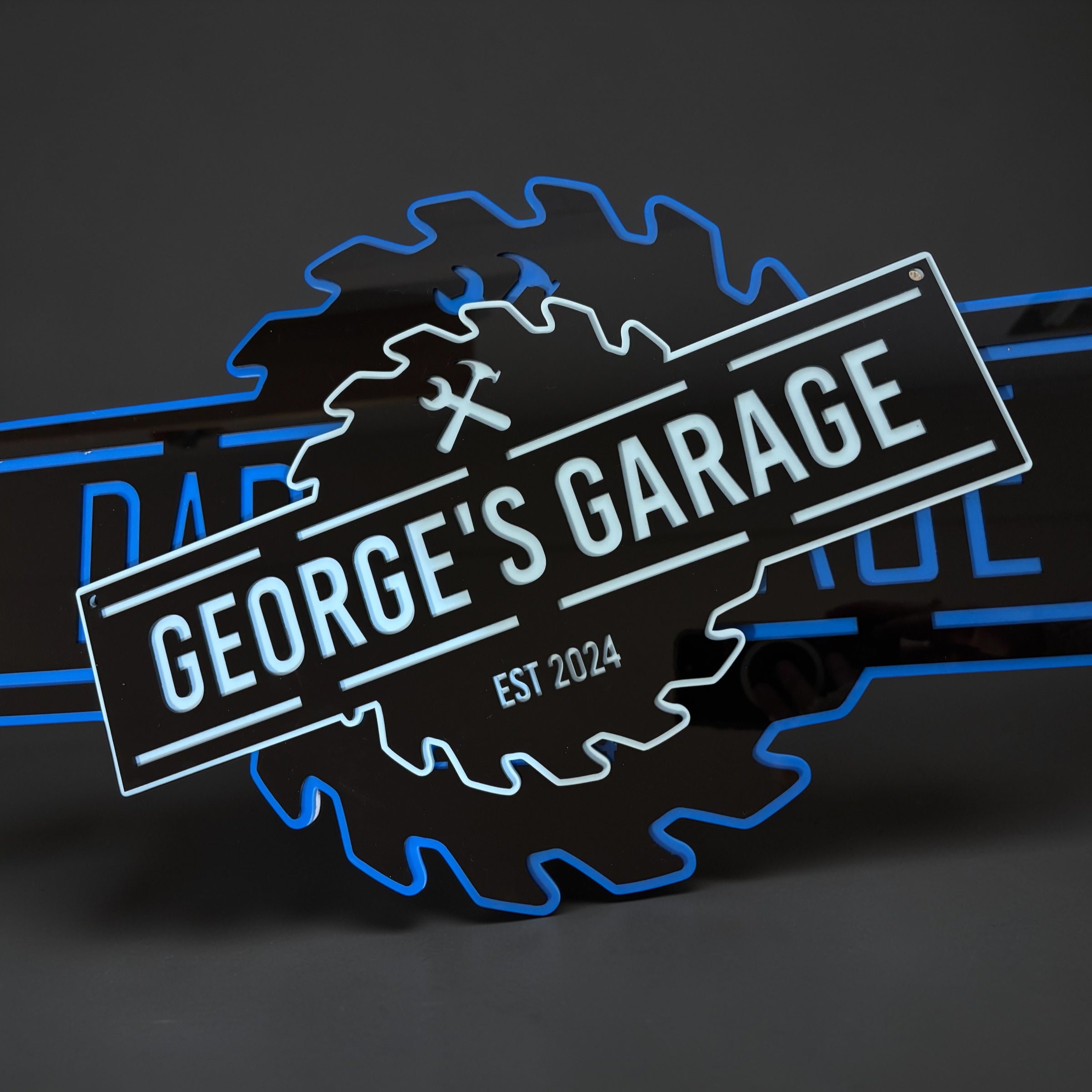 Personalised Dad's Garage Sign