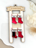 Personalised Family Stocking Ladder Ornament