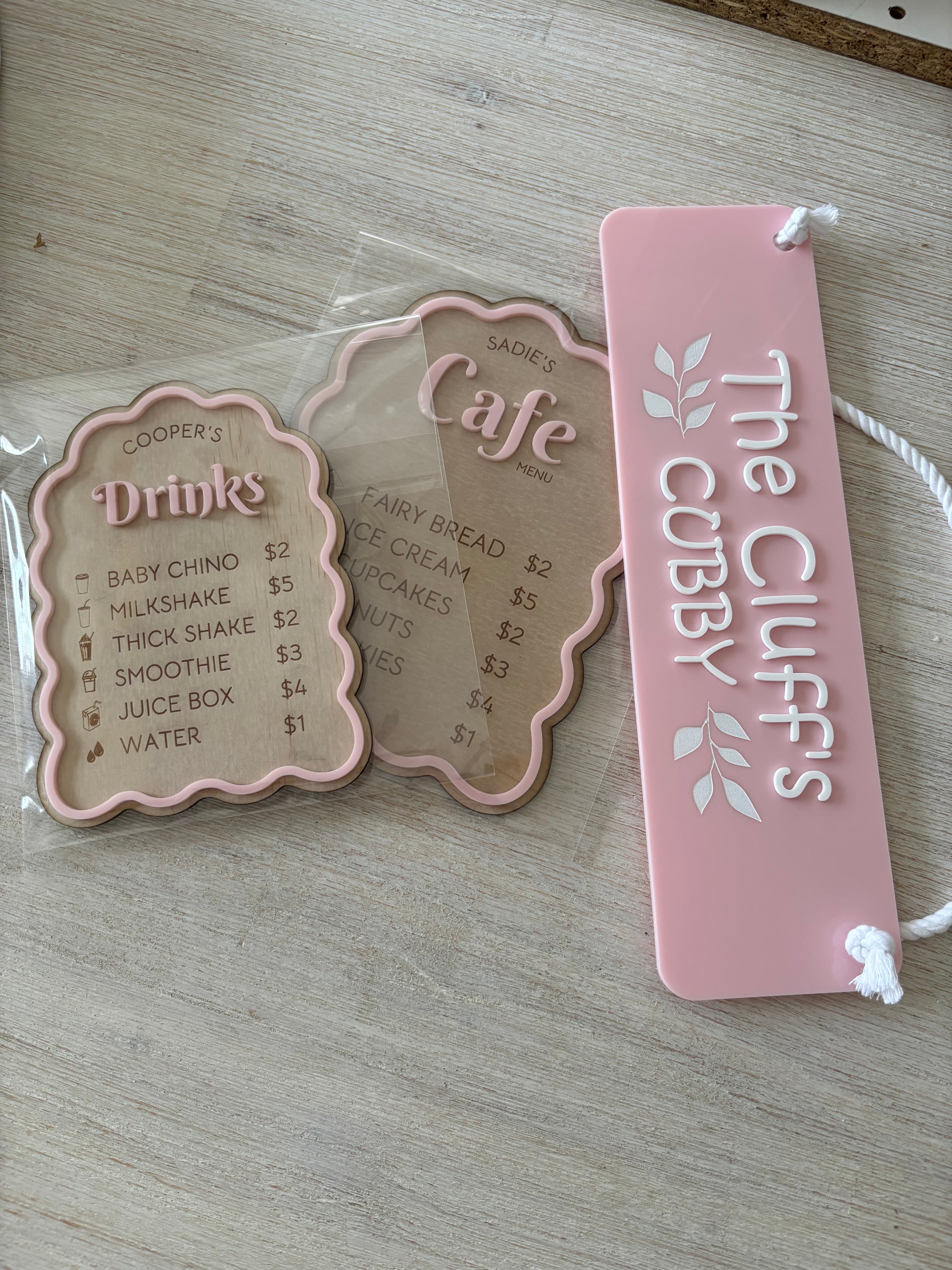 Personalised Rectangle Cubby House Sign