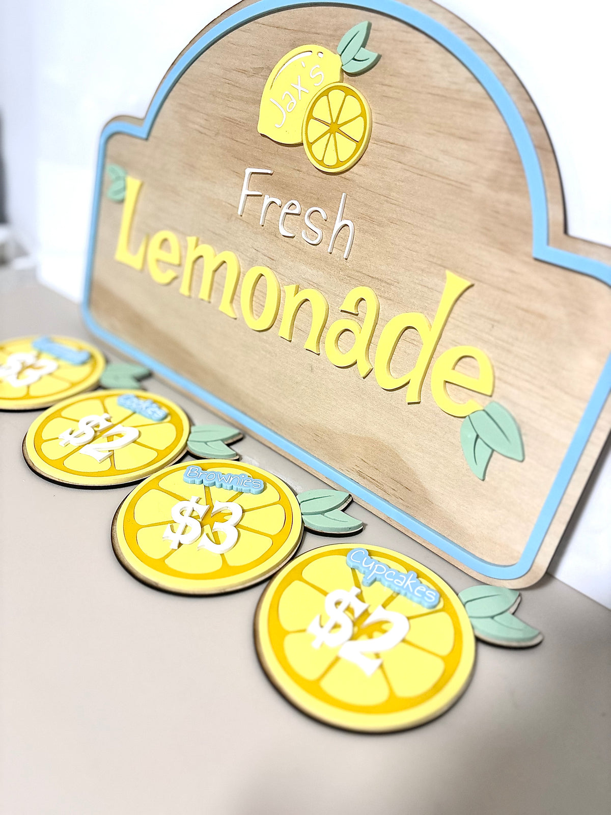 Lemonade Stand Sign Personalised