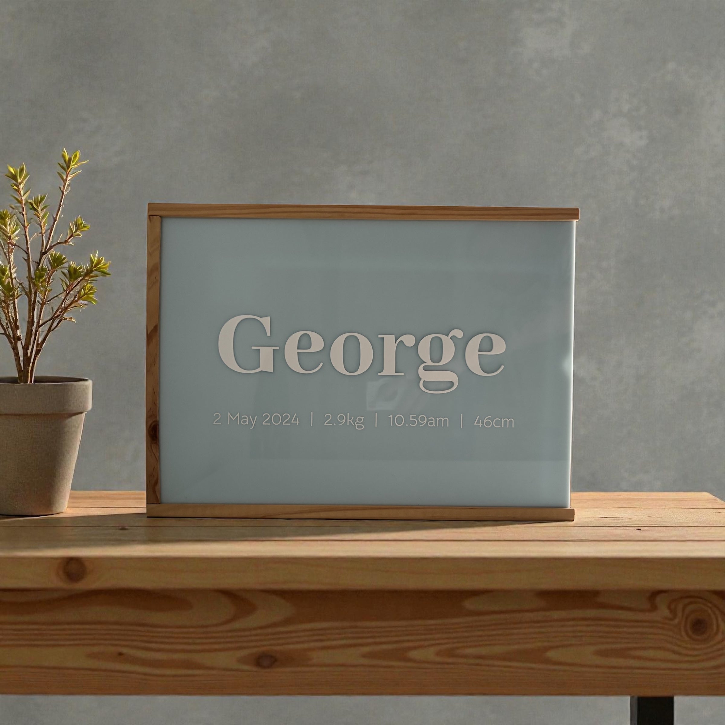 Personalised Keepsake Box with Birth Details