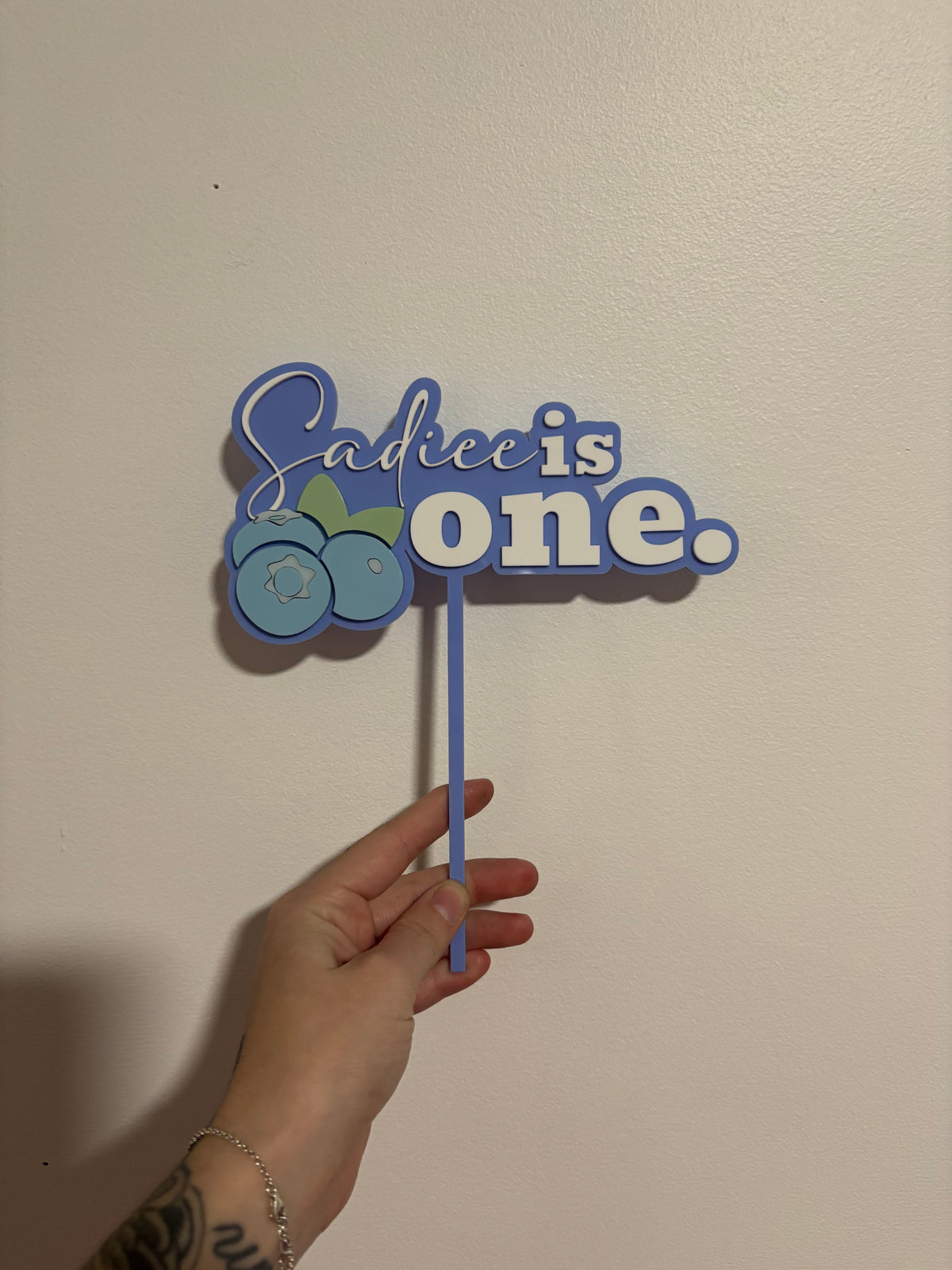Blueberry Cake Topper