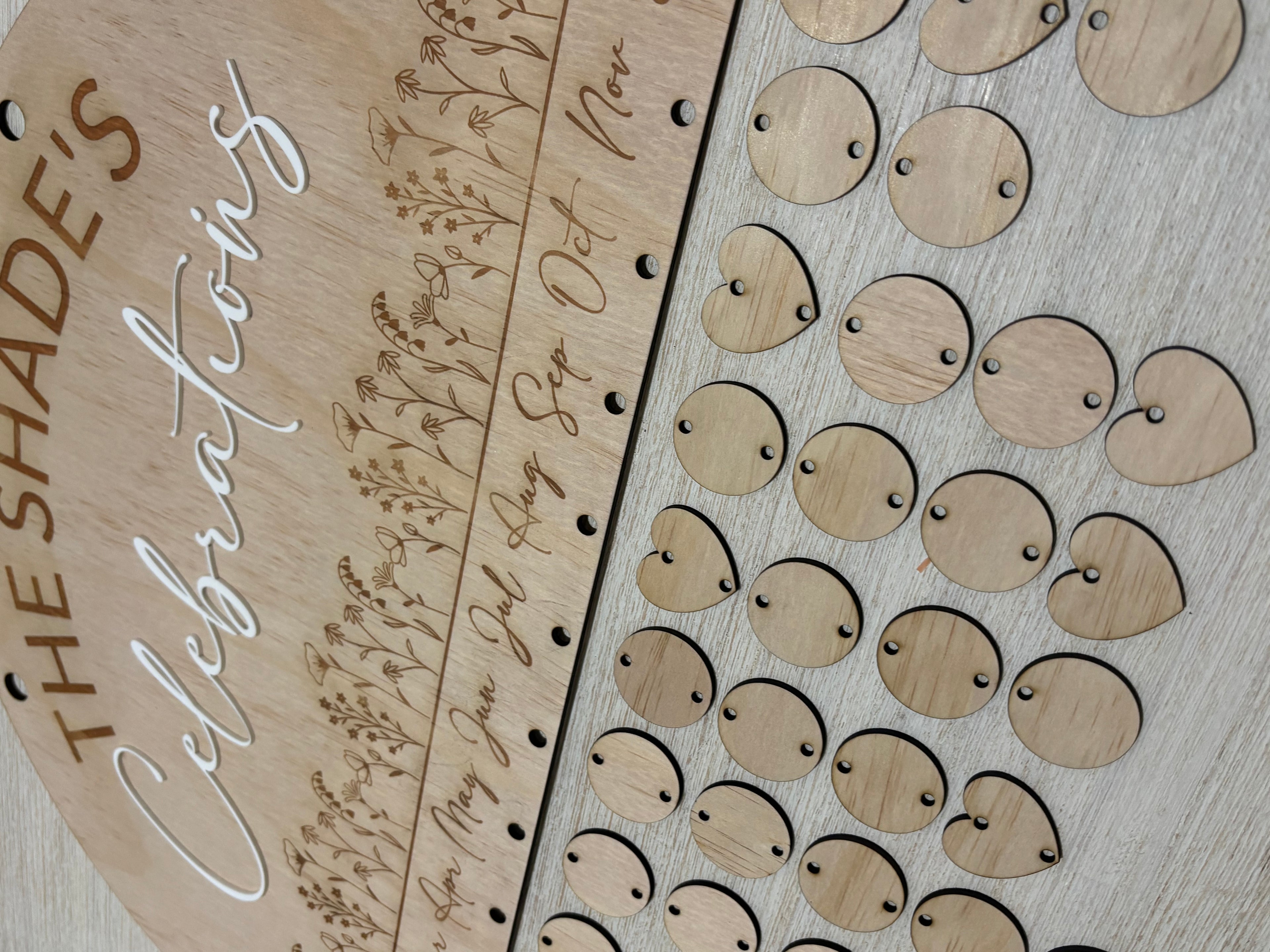Personalised Family Birthday Chart