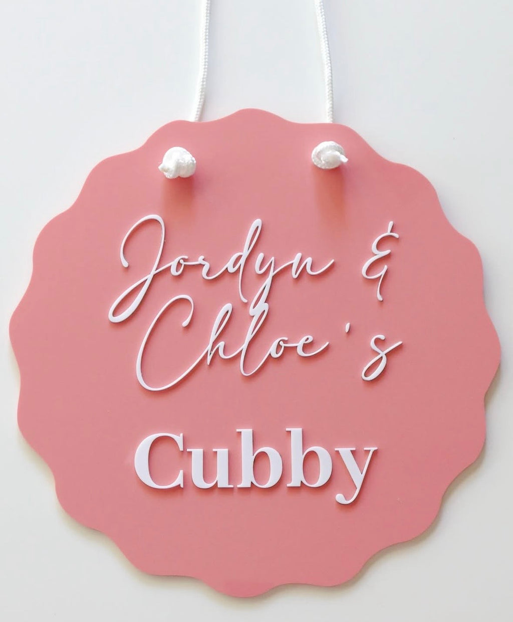 Wavy Cubby Sign