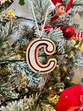 Personalised Letter Christmas Ornament